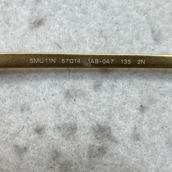 MIU MIU SMU11N Sunglasses Pentagon Black Gold Gray Gradient - Picture 12 of 16